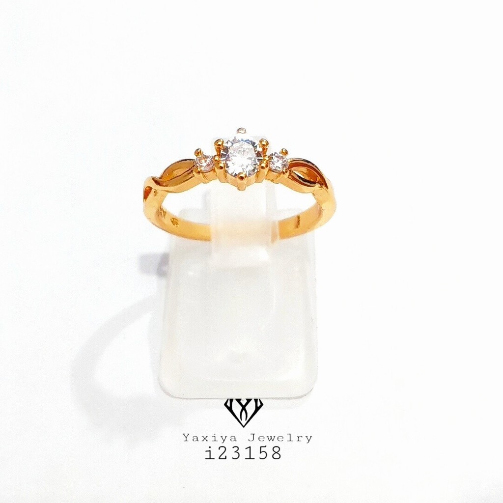 

Cincin Wanita Permata Perhiasan Lapis Emas 18K Yaxiya Jewelry 184