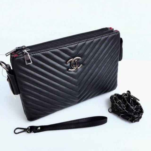 Tas selempang tali rante 2 ruang