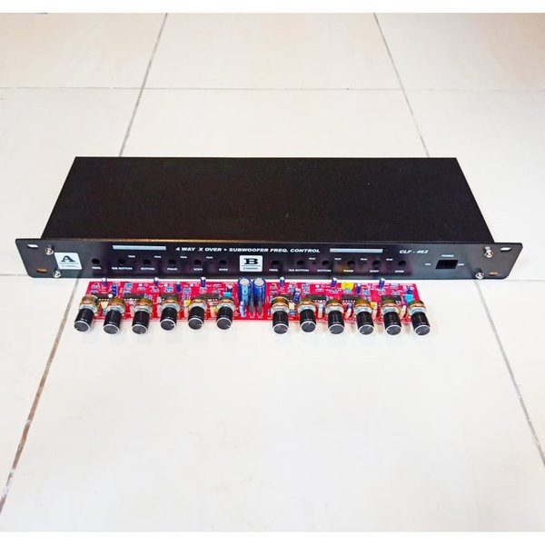 Kit 4 Way Professional Active Crossover Plus Box