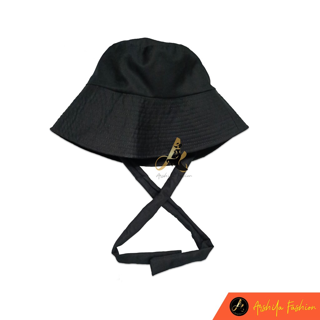 TOPI BUCKET WIDE BESAR TALI PANJANG / BUCKET SELEBGRAM