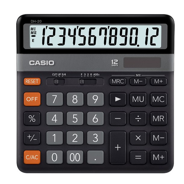 

Casio Kalkulator DH-20 Hitam Original Garansi Resmi