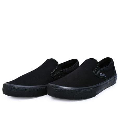 KUALITAS SUPER SEPATU PRIA ARDILES SNEAKERS SLIP ON ARGON HITAM HITAM - HITAM, 41 