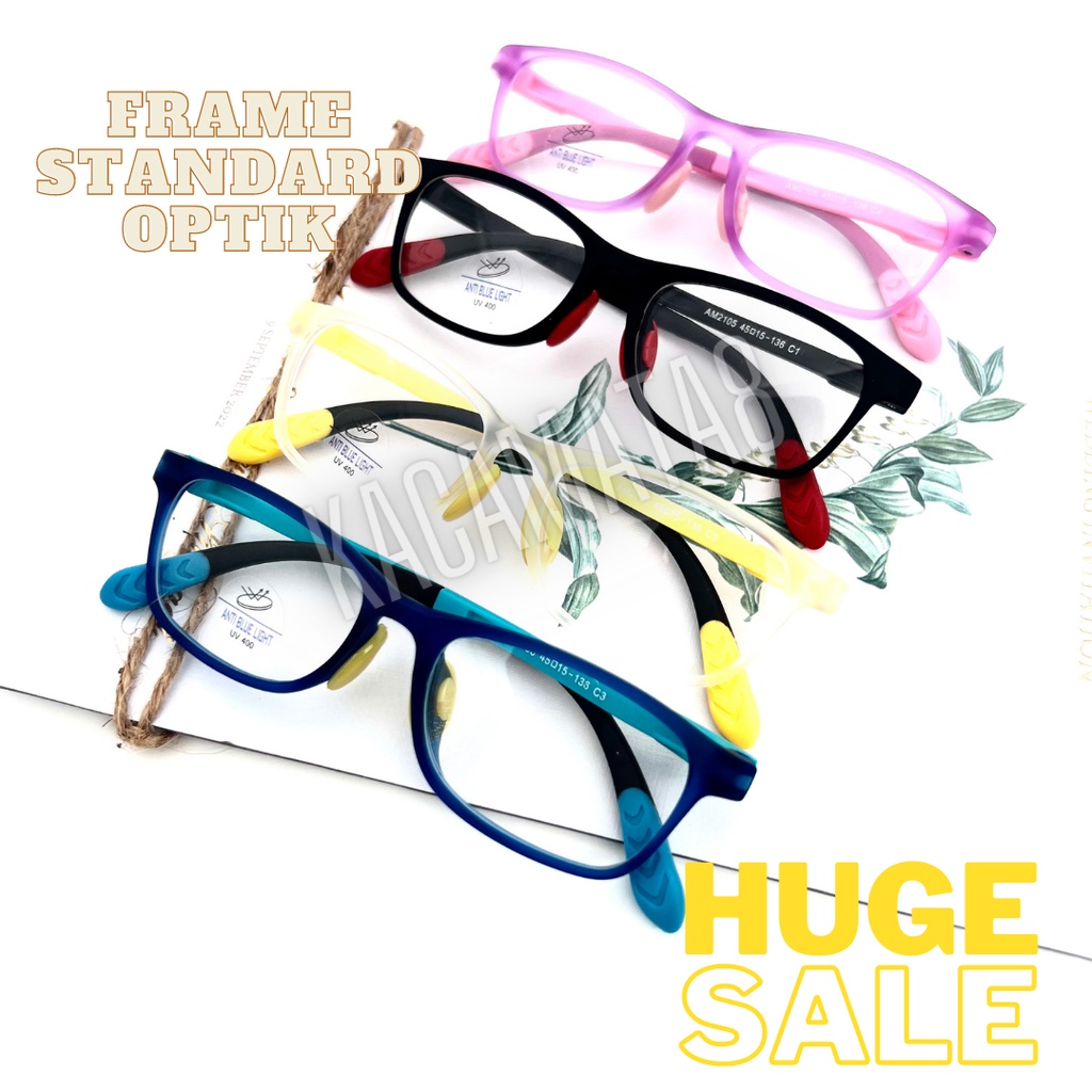 kacamata anak minus standard optik anti radiasi blueray potochromic bluechromic