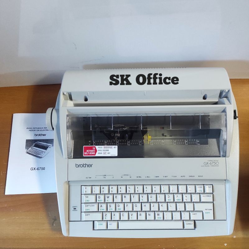 Mesin Tik Elektrik Brother GX6750 Mesin Ketik Elektrik Refurbish