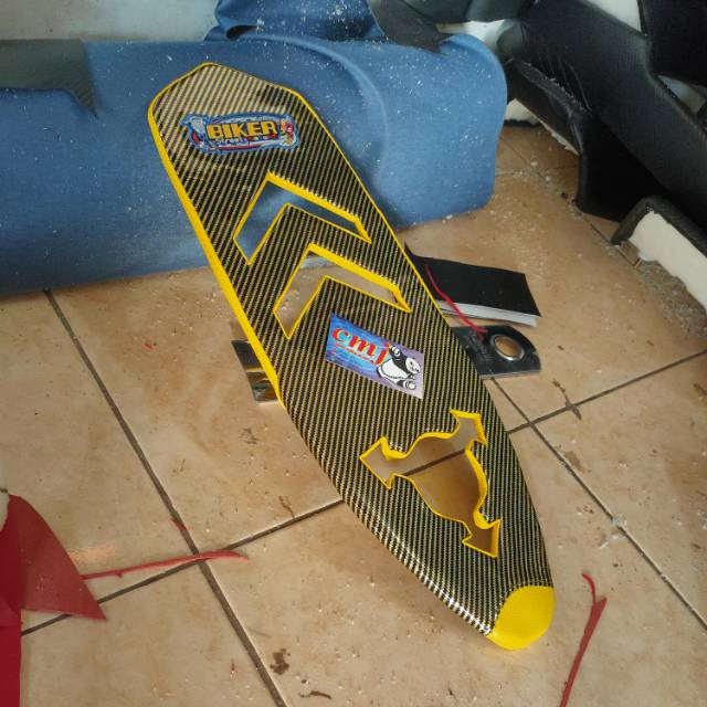 Jok slim c70 karbon biker- jok racing c70 custom lubang