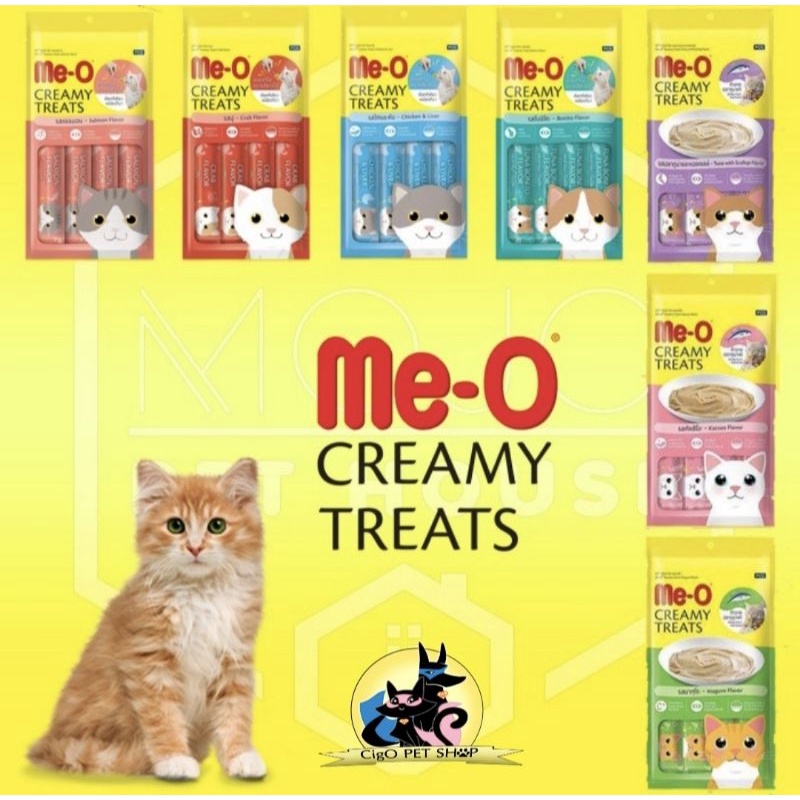 ME-O MEO CREAMY TREATS SNACK KUCING 15gr per sachet saset