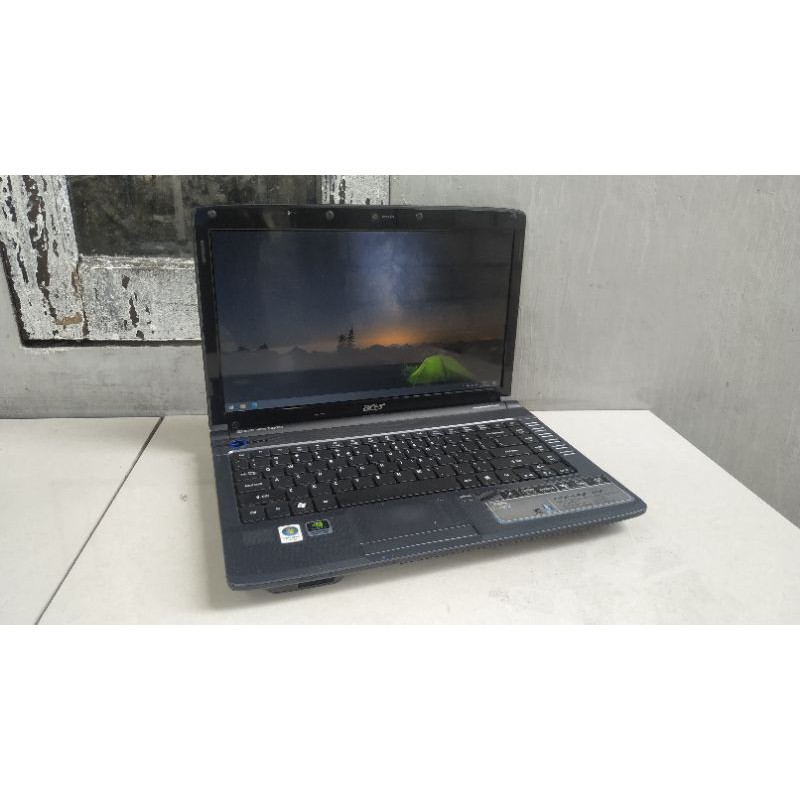 laptop acer 4736G Core 2 Duo VGA NVIDIA G105M RAM 4GB HDD 320GB Windows 10 Pro Siap pakai