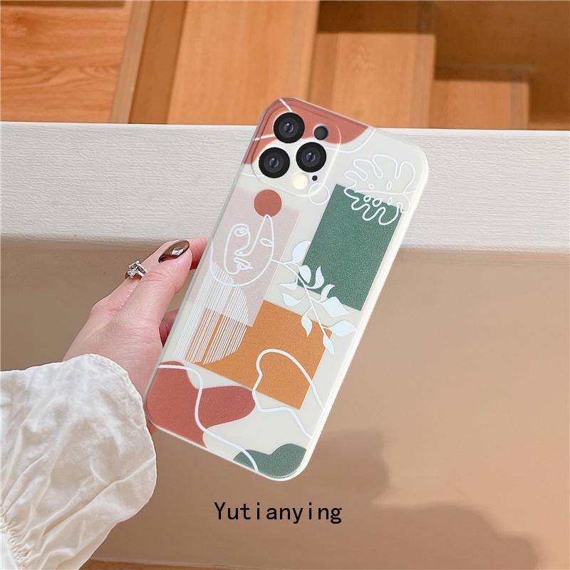 Soft Case Bahan TPU Desain Wajah Artistik Untuk Xiaomi Redmi Poco X3 Nfc X3 Pro M3 Redmi 10A 9 10 9C Nfc 9A 9T Note 9 8 10 10S