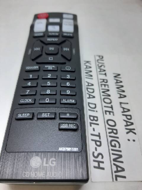 REMOTE REMOT CD HOME AUDIO LG AKB75815301 ORIGINAL ASLI