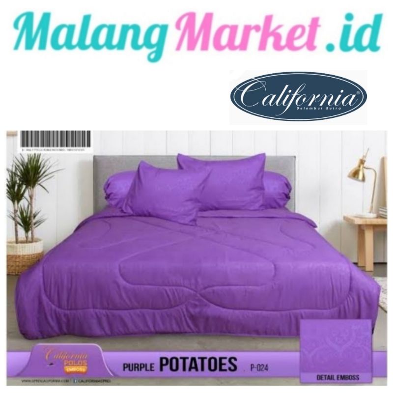CALIFORNIA Sprei Set Embossed Solid California sprei polos 120