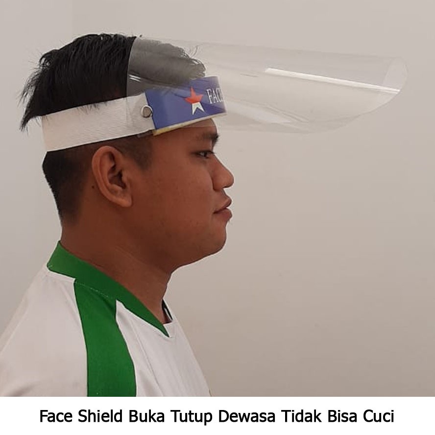 FACE SHIELD BUKA TUTUP DEWASA BISA DICUCI