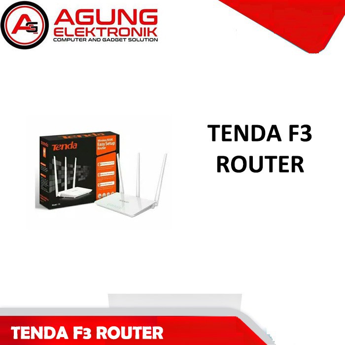 Tenda F3 3 Antenna Wireless Router - F3 ROUTER