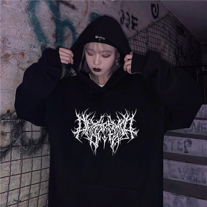 HARAJUKU GOTHIC KOREA HOODIE SWEATER