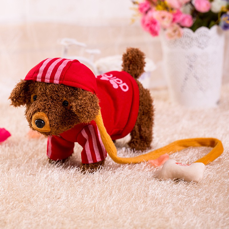 Mainan Anjing Lucu Bisa Gerak / Plush Toy Elektrik bisa Berjalan dan Nyanyi
