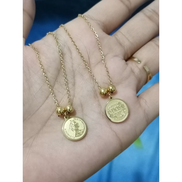 Kalung replika emas 24k bahan titanium,tidak luntur,aman dipake mandi,cocok buat yg alergi ke xuping