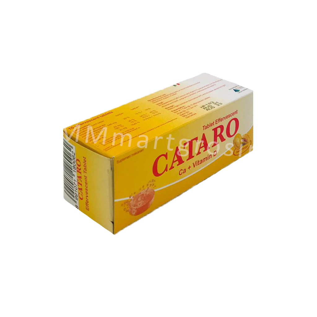 Cataro Suplemen Makanan / Calsium+Vitamin D / Rasa Mangga / Isi 10 Tablet