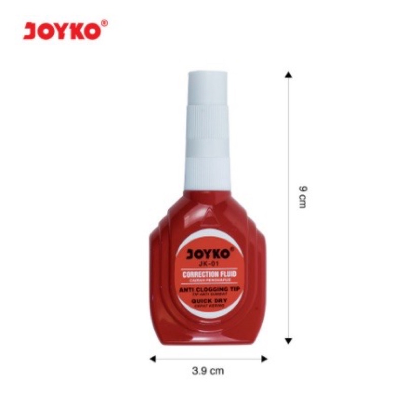 tip x joyko 101 bulat merah biru satuan / tip-x cair