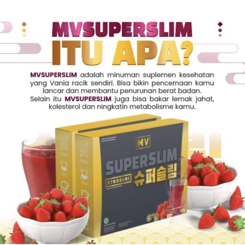 MVSUPERSLIM Pelangsing Slimming Detox Pelancar BAB BPOM