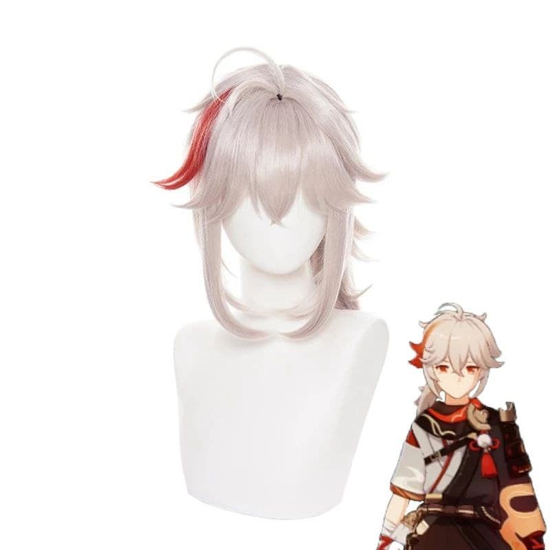 Wig Kaedehara Kazuha Genshin Impact Cosplay