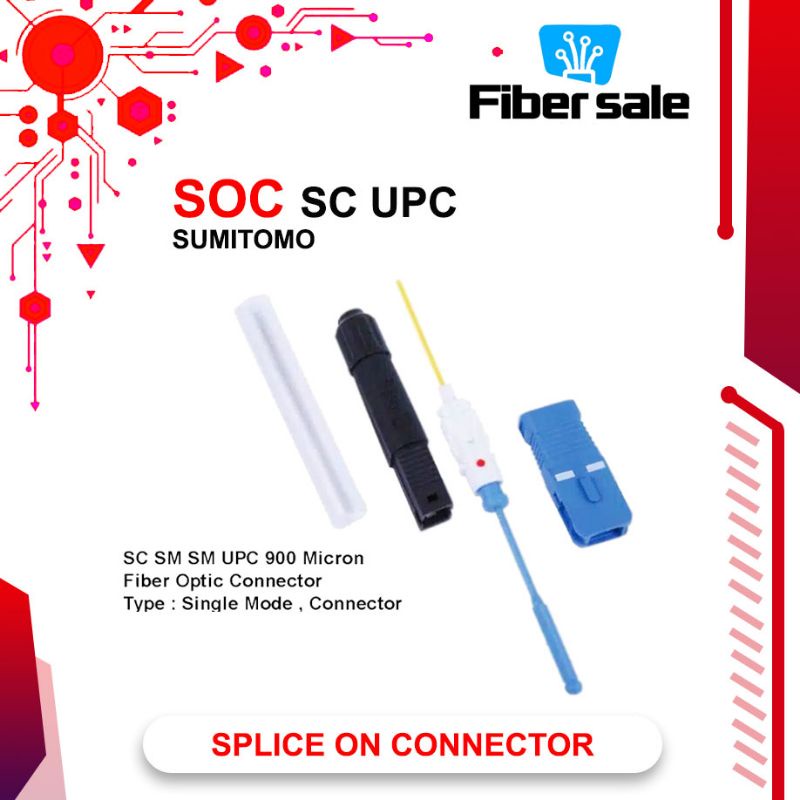 SOC / Fiber optik konektor SPLICE ON CONNECTOR