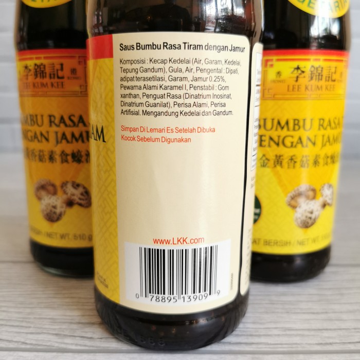 

Ready- Lee Kum Kee Vegetarian Vegan Oyster Sauce Saus Rasa Tiram Jamur 510Gr