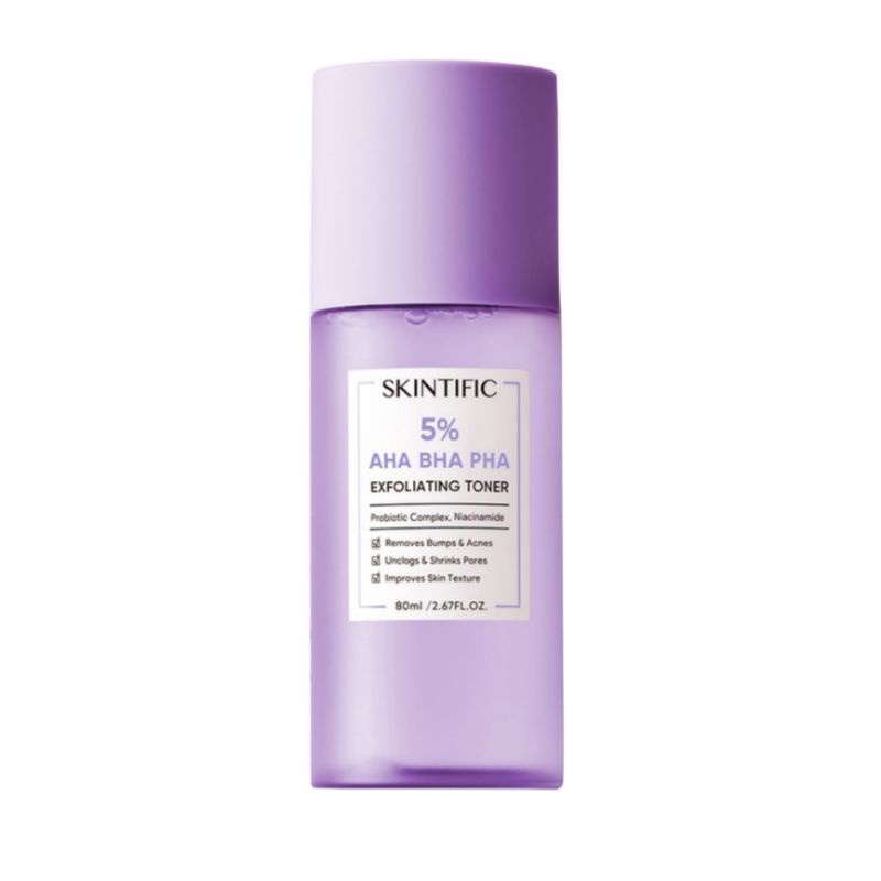 SKINTIFIC 5% AHA BHA PHA EXFOLIATING TONER