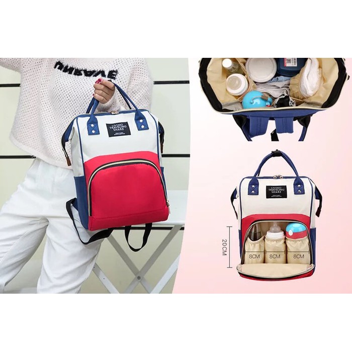 Diaper Tas Perlengkapan Bayi Living Traveling Bag