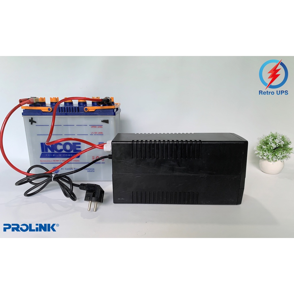 UPS + Stabilizer Modifikasi Prolink Pro 700 SFC 650VA Aki Luar + Kipas