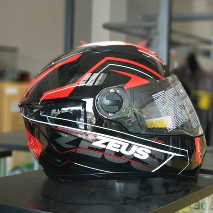 ZEUS Helm ZS 811 AL5 black red - revivl