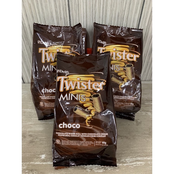 

Selamat twister wafer minis coklat 80 gr