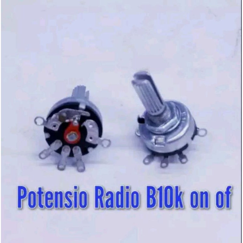 Potensio Radio On/off 5 Kaki B10K