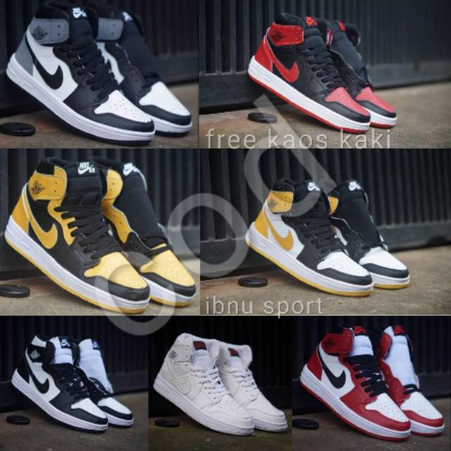 Promo Cod Sepatu Nike Retro Jordan 1 Sepatu Pria Wanita | Shopee Indonesia
