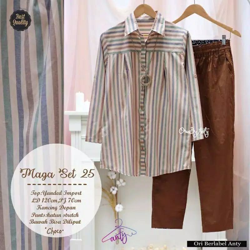Setelan Wanita BAJU SETELAN WANITA SETECEL WANITA Jumbo Premium Maga Set #25 Anty Fashion Ori Solo