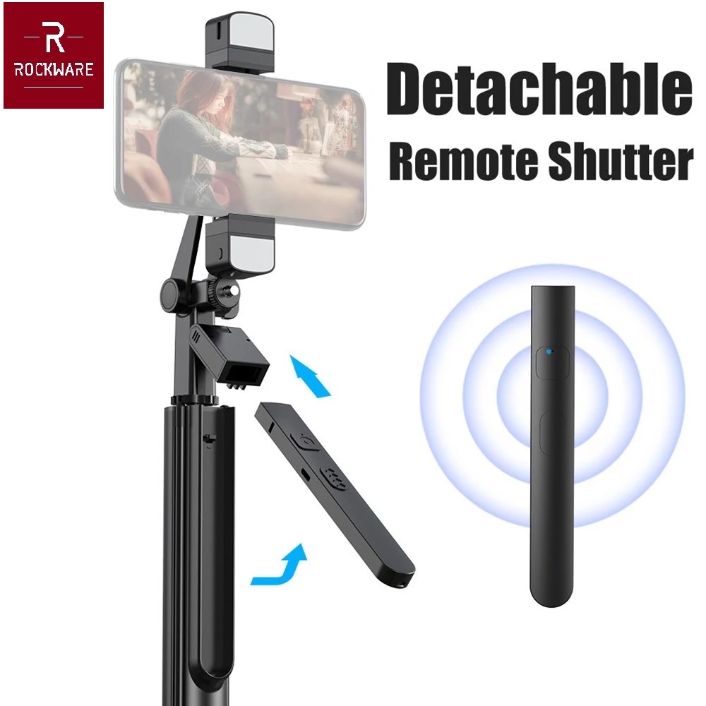 ROCKWARE RW-K30 - Hand-held Stabilizer - Tripod Tongsis Selfie Light