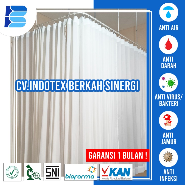 GORDEN RUMAH SAKIT | SEKAT | KLINIK | SPA | SALON | JENIS KAIN BLACKOUT / GORDEN SKETSEL RUMAH SAKIT