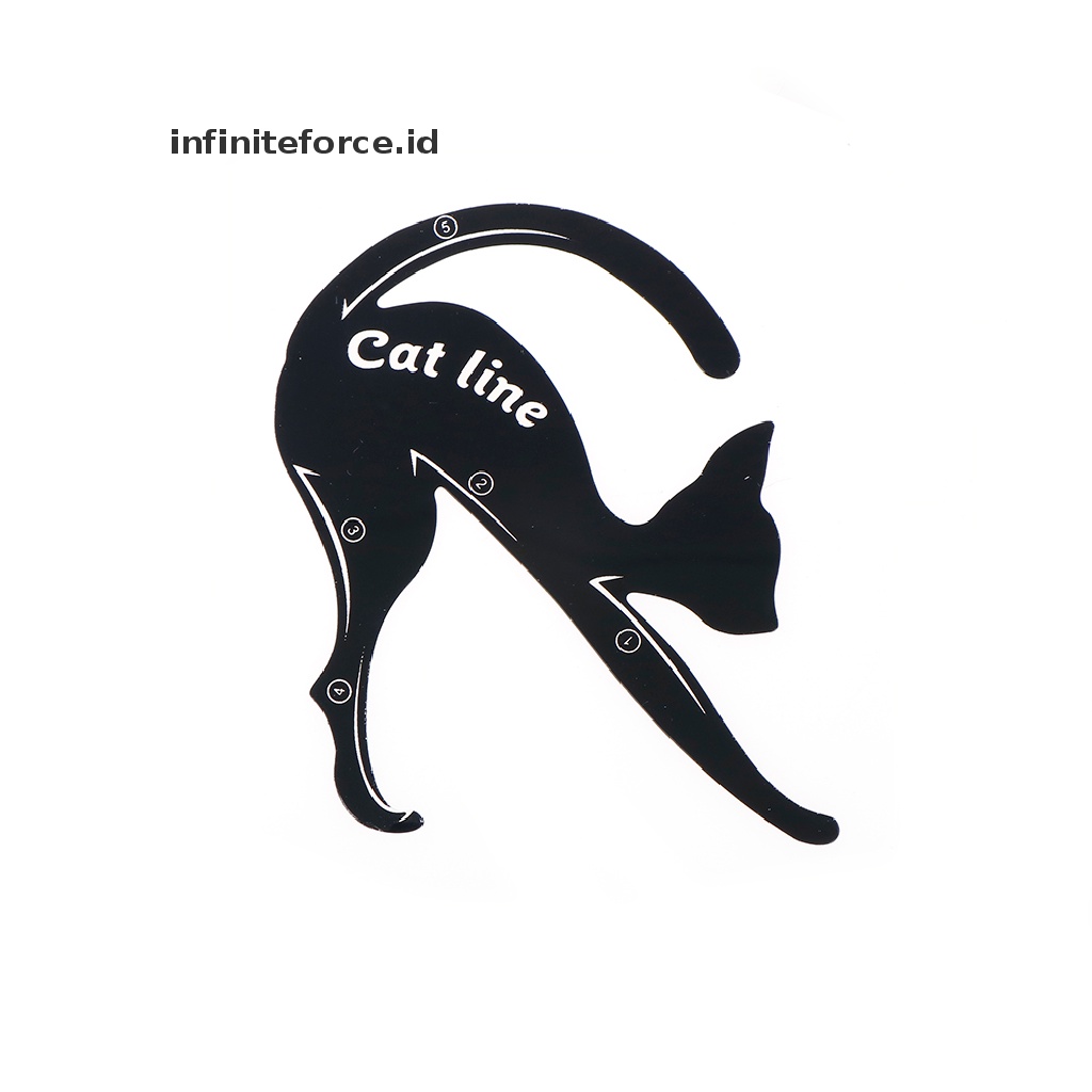 (infiniteforce.id) 2pcs / Set Cetakan Eyeliner Model Cat Eye Untuk Makeup / Kosmetik Wanita