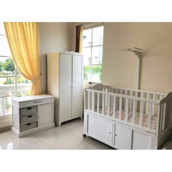 Baby Box Boks Bayi / Tempat Tidur Ranjang Bayi Kayu Miao Hakari elegan