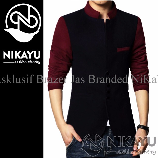 Blazer RAIN BLACK NEW - Jas Cowok Men Pria Slimfit Jaket Korean Style