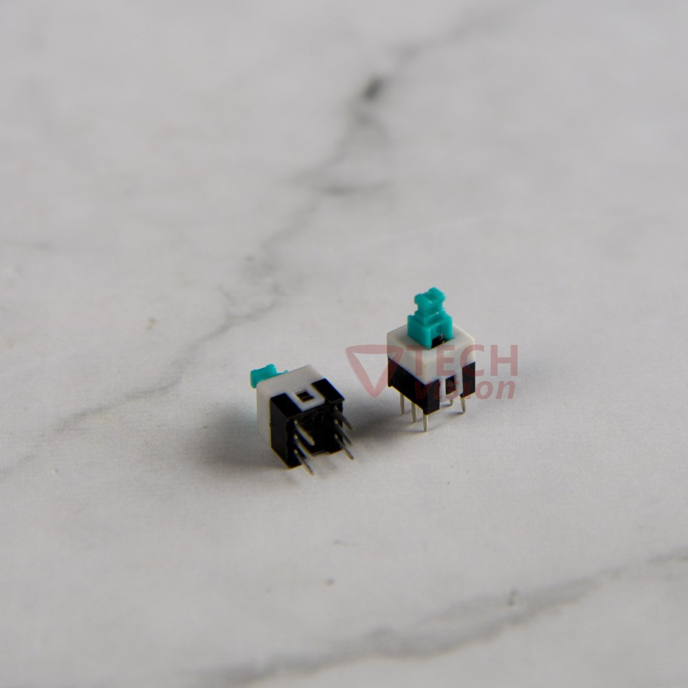 Saklar Tekan Push Button 7x7 6Pin DPDT Non-Locking Switch On
