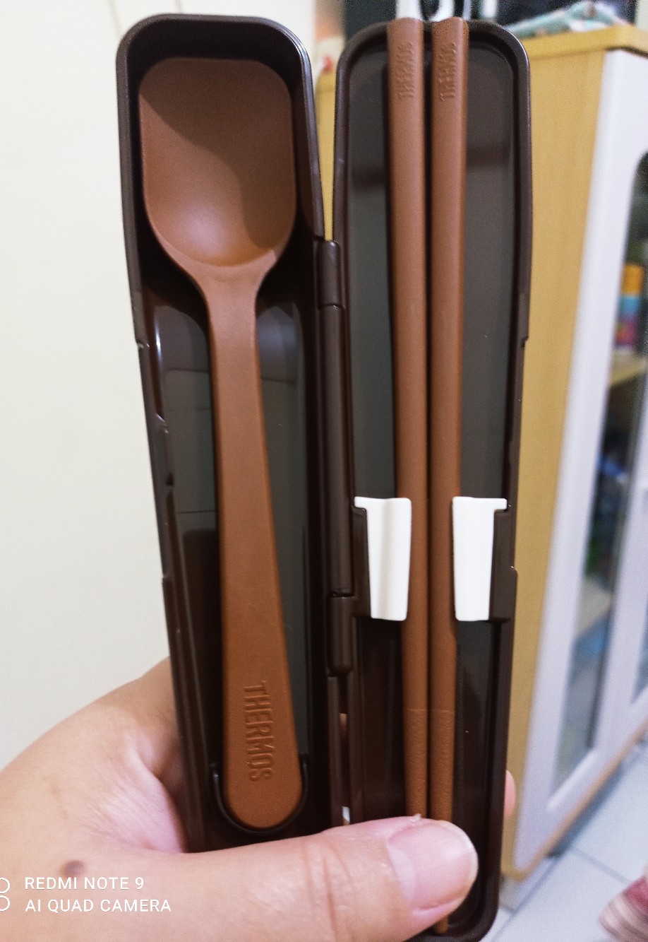 Thermos Sendok Sumpit Travel Cutlery Set - Brown (cpe-001-bw)