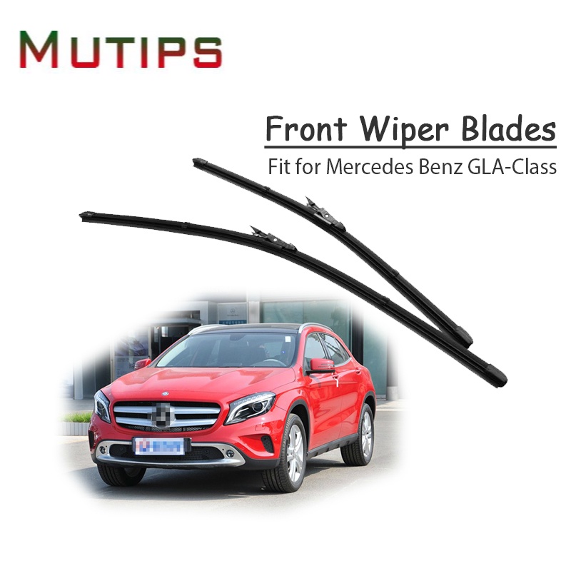 1 Set Blade Wiper Kaca Depan Mobil Bahan Karet Untuk Mercedes Benz GLA Class X156 180 200 250 45 AMG CDI