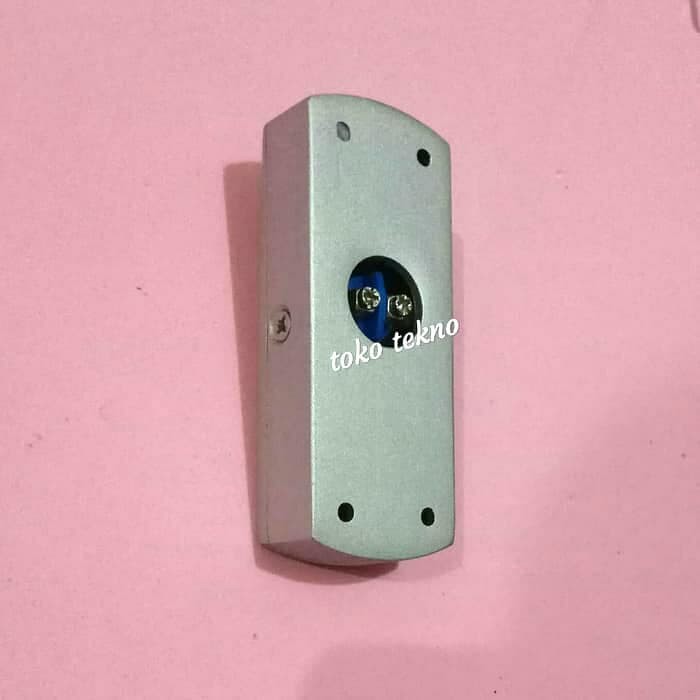 Exit Push Button Metal + Out Bow Stainless Panjang | Tombol Bel Metal No Led