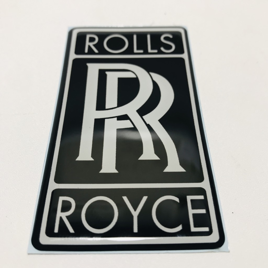 

Stiker ROLLS ROYCE Kotak Emblem Timbul Lentur 3D