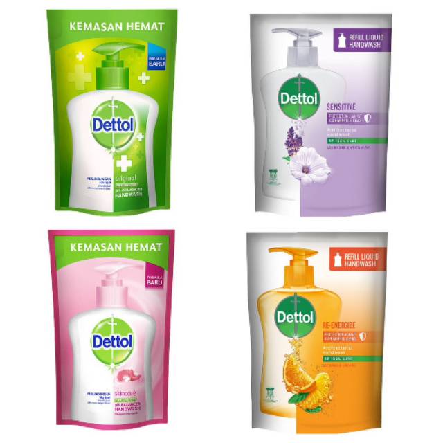 Dettol Hand Wash 200gr Refill Sensitive Skincare Sabun Cuci Tangan Cair