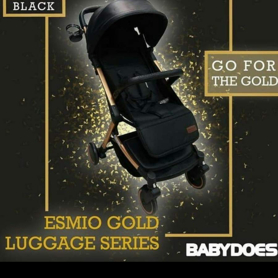 Stroller Babydoes Esmio Gold / Stroller  Esmio / Kereta Bayi