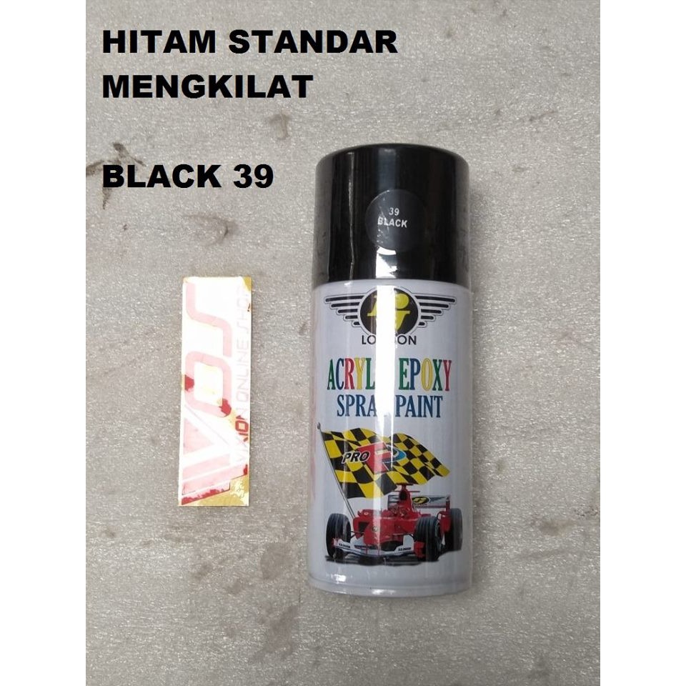 

CAT KALENG SEMPROT PYLOX MERK RJ 300CC HITAM STANDAR MENGKILAT / BLACK 39