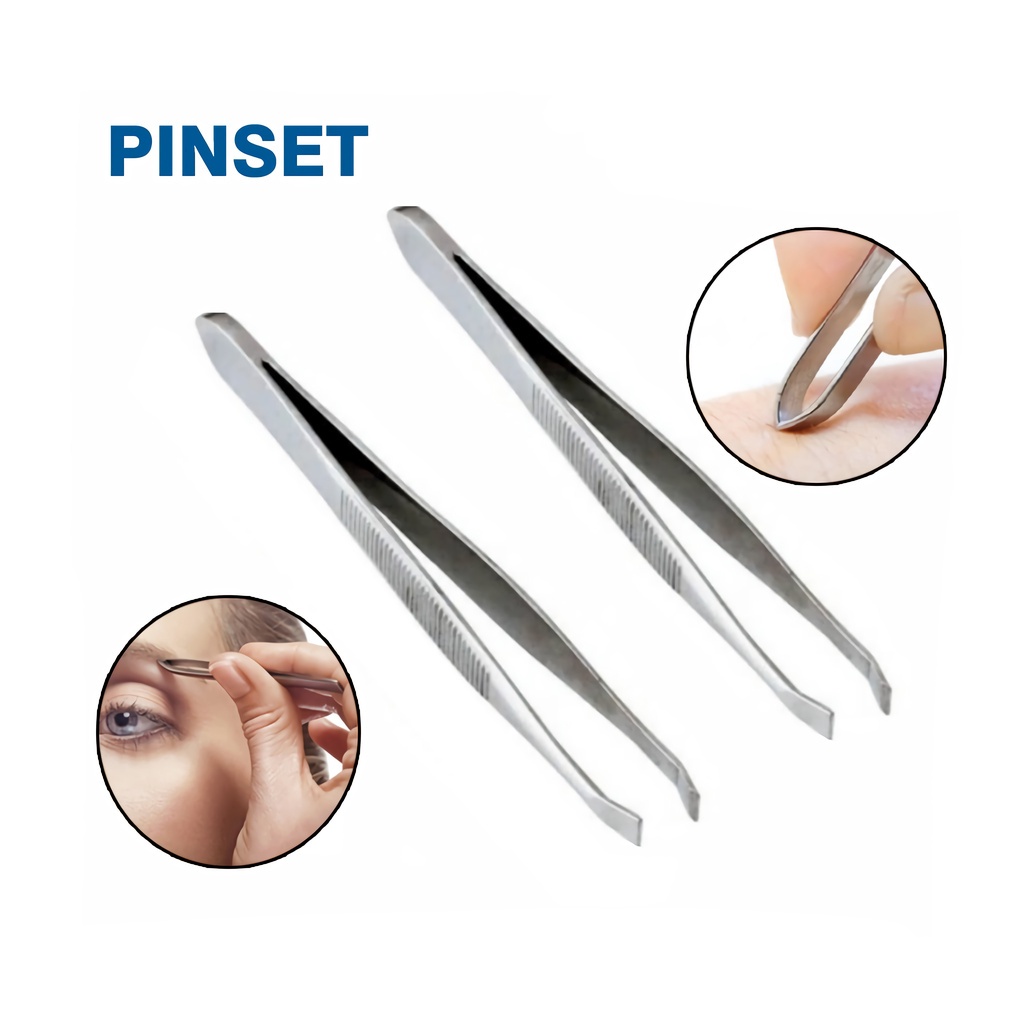 COD SM88 Pinset Stainless Steel Penjepit Pencaput Bulu Rambut Alis DLL