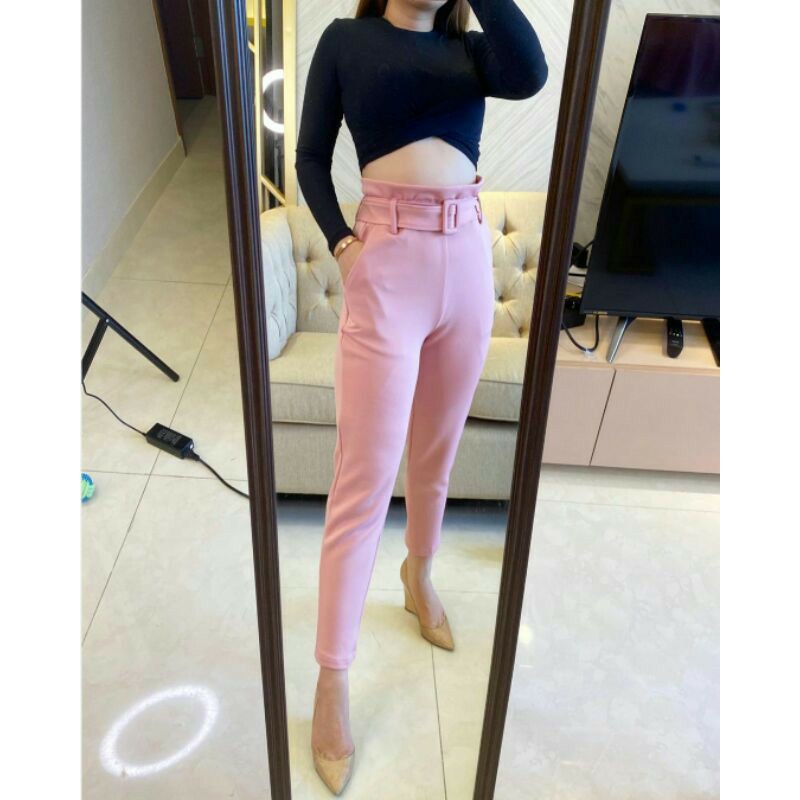 CATHERINE /CELANA PALAZO BELT /FREE BELT /BAHAN TEBAL