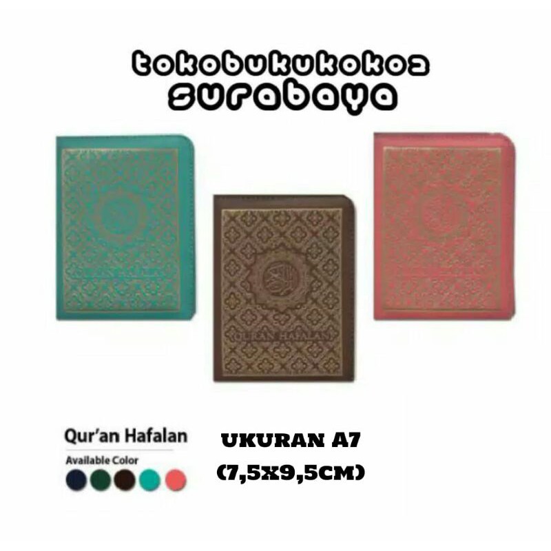 Kitab AlQuran Hafalan A7 Resleting / Al Quran Saku Sahifa