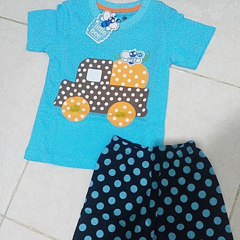 setelan anak little bee for girls